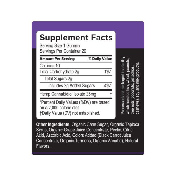 Buy CBD Vegan Gummies 25mg – 40 gummies – Bild 3